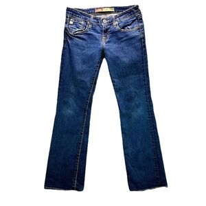 Big Star Jeans Womens 26x30 Blue Remy Low Rise Bootcut Embroidered Western Denim